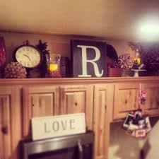 Above Cabinet Kitchen Decor Crafty Mally Home Decor Kitchen Decor Cabinet Decor