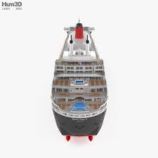 3d Model Of Rms Queen Mary 2 In 2020 Rms Queen Mary 2 Queen Mary Model Ships