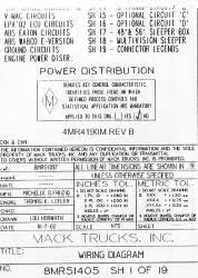 Utilization of body builder connectors ordered and provided by mack is strongly recommended as your power, lighting, and ground source for body installation, pto installation, and operation. 2003 2004 Mack Wiring Diagram Chassis Series Rb Rd Dm