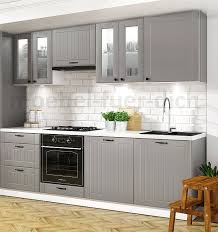 Landhauskuche Lora Kuchenzeile 240 Cm 8 Tlg Landhausstil Weiss Beige Oder Grau Ebay Weitere ideen zu haus küchen, küche, landhausküche.