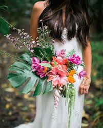 Hawaii Tropical Wedding Flowers Frond Wedding Bouquet Hawaiian Wedding Florals Hawaiia Beach Wedding Flowers Tropical Wedding Flowers Beach Wedding Bouquets