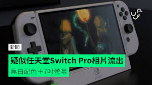 Nintendo switch and nintendo switch (oled model) systems are designed to fit your life, transforming from home console to portable system in a snap! Suspected Nintendo Switch Pro Photos Flow Out Of Black And White Color Matching 7 Inch Screen Hong Kong Unwire Hk Newsdir3