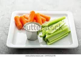 Celery Carrot Sticks Ranch Healthy Snack Stock Photo 1449212198 Shutterstock