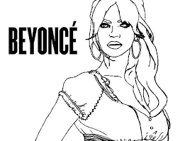 Beyonce B Day Coloring Page Coloring Pages Beyonce Color