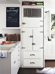 A California Beach House White Cottage Kitchens Vintage Fridge California Beach House