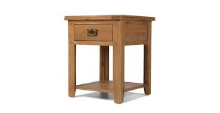 To place you books or a table lamp, our bedside tables & chests are a stylish addition. Rustic Oak 1 Drawer Bedside Table Lifestyle Furniture Uk