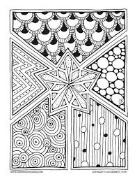 The coloring page is available as pdf or png file for printing or downloading. Geometric Holiday Coloring Shapes Star Coloring Pages Coloring Pages Christmas Coloring Pages