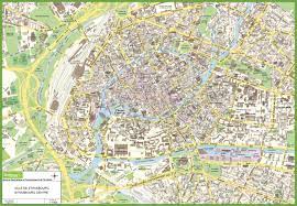 Map of strasbourg area hotels: Strasbourg City Center Map