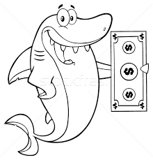 Black And White Happy Shark Cartoon Mascot Character Holding A Dollar Bill Vector Illustration C Chud Tsankov Hittoon 7501315 Stockfresh Watch vampirina season 3 full episodes cartoon online free. stockfresh