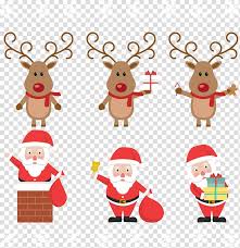 Vector image santa claus and christmas reindeer. Rudolph Santa Clauss Reindeer Santa Clauss Reindeer Christmas Cartoon Reindeer And Santa Claus Transparent Background Png Clipart Hiclipart
