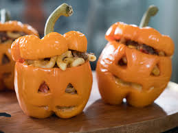 Jack O Lantern Stuffed Peppers Recipe Stuffed Peppers Food Network Recipes Recipes