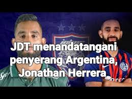 Estadísticas de su carrera (partidos, goles, tarjetas, etc.) e historial de traspasos. Jdt Tandatangani Seorang Penyerang Argentina Jonathan Herrera Youtube