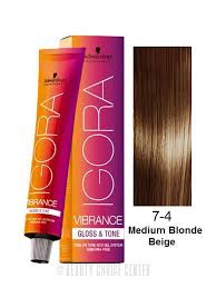 schwarzkopf igora vibrance gloss tone hair color 7 4