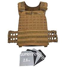Suprfit Sigurd Basic Gewichtsweste I Basisgewicht 2 Kg Zusatzgewicht 2 X 4 2 Kg 2 6 X Kg I Maximalgewicht 15 6 Kg I Unisex I Farbe Braun I Gewichtsweste