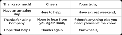 Let me know how i can help. just reach out whenever you want. i'm just a phone call away. for a lot of people, these expressions of care are a great way to show support. 11 Common Customer Service Phrases You Need To Know Nicereply