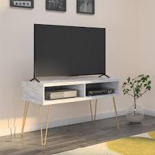 Designed for home, office or exhibitions. Novogratz Athena Tv Stand For Tvs Up To 42 White Marble Walmart Com Walmart Com