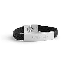 Codes promo, ventes flash, livraison offerte, trouvez le produit de vos rêves à prix réduit ! Bracelet Cuir Homme Tresse Noir Et Plaque Acier Adf