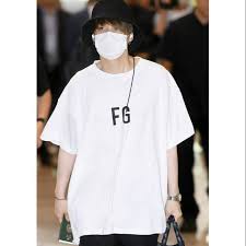 Yoongi wears fear of god sixth collection . Bts Fear Of God T Shirt Suga Jimin Jungkook V Jhope Rm Jin Taehyung Shopee Malaysia