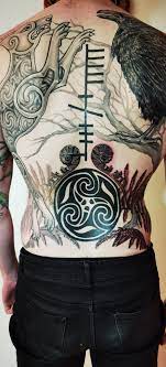 UPDATE] Cu chulainn & Morrigan back piece by Janine Triskele @ Castlewellan  tattoo, Northern Ireland. : r/tattoos