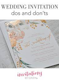 Mar 24, 2020 · insert the new app interface image with file > place linked. Wedding Invitation Dos And Don Ts Invitations By Dawn