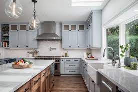 Think patterned tile, brick backsplash, and painted. 75 Beautiful White Kitchen With Brick Backsplash Pictures Ideas July 2021 Houzz