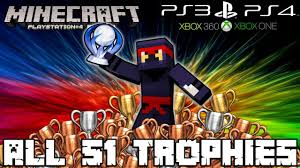 What do achievements give you in minecraft? Minecraft Ps4 All 51 Trophies Trophy Guide Tutorial Ps3 Xbox Console Pc Achievements Youtube
