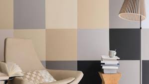 Use Neutrals To Create A Block Pattern Effect Simple Living Room Interior Design Diy Wall Painting