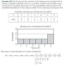 Finding Mean From Die Probability Mathematics Stack Exchange