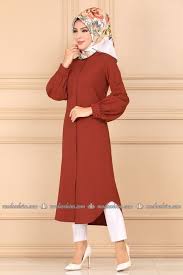 Modaselvim Tunic Tunic 414pld389 Brick Hijab Fashionista Clothes For Women Fashion