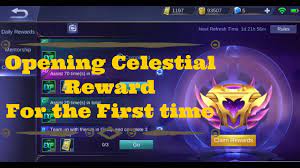How to level up your mobile legends account quickly · 1. What I Get In Celestial Level Reward Opening Celestial Level Mobile Legends Youtube