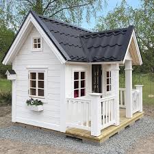 Kolla Fagelholken Spielhaus Kinderspielhaus Hartenhauschen Gartenhaus Legehus Leikkimokki Schouwbu Mini Ev Planlari Ev Bahcesi Tasarimi Mimari Tasarim