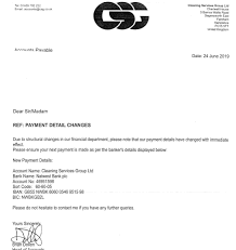 Please amend your records to make sure all future payments in euro or dkk are credited . Fraud Notice Letters To Customers Csg