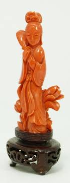 Red coral statue carved figure guanyin lady. 180 Coral Carving Sculpture Ideas Coral Carving Coral Jewelry