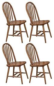 The Furniture Cove 4 Dark Oak Stain Kitchen Dining Arrow Back Chairs Set Review Dining Chairs For Sale Oak Stain Chair