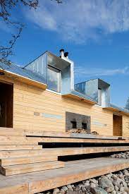 Finnish Architecture Office Oopeaa Has Completed A Log Cabin Style Sauna On An Island In Helsinki Sauna House Architecture Sauna