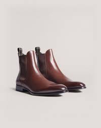 mens dark chocolate chelsea boot dunhill in online store