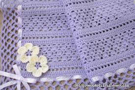 Come unire i quadrati a uncinetto | i gomitoli di camilla. Copertina A Uncinetto Con Righe E Trafori Fantasia I Gomitoli Di Camilla Uncinetto Coperte Fatte All Uncinetto Motivi Per Uncinetto