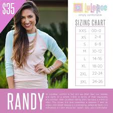 Randy Lularoe Size Chart In 2019 Lularoe Sizing Lularoe