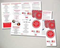 2015 American Heart Association Go Red For Women Luncheon Program Handout Design Event Program Team Events Go Red