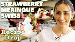 Homemade Strawberry Shrub Meringue Sundaes