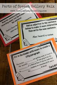 Get Up And Move A Parts Of Speech Gallery Walk Parts Of Speech Teaching Math Elementary Learning Math