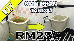 Dari tandas biasa menjadi mcm tandas baru. Diy Cat Tandas Dengan Modal Rm250 Cantik Woo Youtube