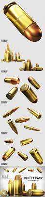 3d Bullet Renders Pack Rendering Bullet Design