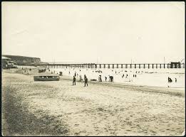 Mar Del Plata Playa Y El Muelle Febrero De 1903 Mar Del Plata Viaje En El Tiempo Mar