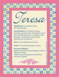 Teresa Significado De Teresa