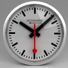 Clock Mondaine Swiss Railway 3d Model By Ninovanhooff Mondaine Clock Clock Mondaine