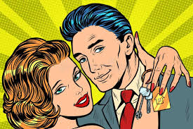 Woman Keys Stock Illustrations