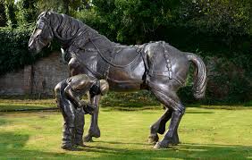Different words describing our product: Life Size Bronze Horses Go Up For Auction Horse Hound