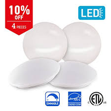 How to install recessed lighting in 5 steps. Ostwin 14 Inch Led Flush Mount Dimmable Ceiling Lights For Kitchen Closet Bathroom Bedroom Easy Install 25w 125w Repl 2030lm 4000k Bright Light Acrylic White Shade Etl And Energy Star Listed 4 Pack Buy Online In Antigua And Barbuda At Antigua