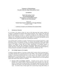 Gifts are tax deductible to the full extent allowable under the law. Testimony Of Manish Bapna Executive Director Bank Information Center On Behalf Of
